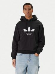 Adidas Bluza adicolor Trefoil KE0877 Czarny Loose Fit. Czarne bluzy nierozpinane męskie ADIDAS, l, bez wzorów, z bawełny, bez ramiączek, bez kaptura. Za 279.99 zł.