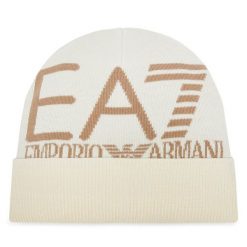 Czapka EA7 Emporio Armani. Brązowe czapki męskie EA7 Emporio Armani, na zimę, bez wzorów. Za 99.99 zł.