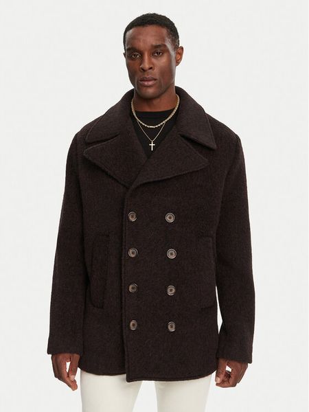 Dolce&Gabbana Płaszcz wełniany G038XT HUMR6 S8231 Brązowy Regular Fit. Brązowe płaszcze męskie Dolce&Gabbana, m, bez wzorów, z wełny, bez kaptura. Za 8,439.00 zł.