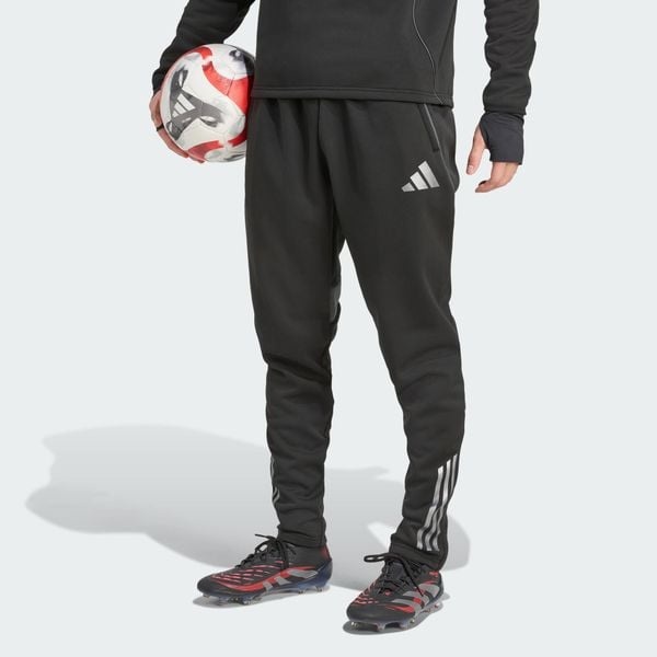 Spodnie Tiro 25 Competition Winterized. Czarne spodnie dresowe męskie ADIDAS, bez wzorów, z dresówki. Za 279.00 zł.