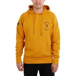 Bluza męska Fundango Talis z kapturem. Żółte bluzy nierozpinane męskie Fundango, m, bez wzorów, z kapturem. Za 239.90 zł.