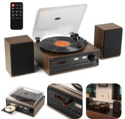 Gramofon retro Boston CD USB radio DAB głośniki Audizio one size. Radia fonestar. Za 1,360.10 zł.