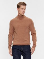 Calvin Klein Golf Superior K10K110420 Brązowy Slim Fit. Brązowe kardigany męskie Calvin Klein, m, bez wzorów, z wełny, bez ramiączek. Za 349.99 zł.
