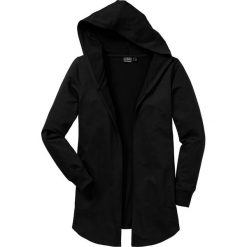 Bluza bez zapięcia Slim Fit bonprix czarny. Bluzy nierozpinane męskie marki bonprix. Za 89.99 zł.