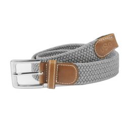 Plecione paski, elastyczny materiał USG Casual. Szare paski męskie USG, bez wzorów, z materiału, casualowe. Za 137.50 zł.