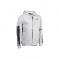 Bluza na zamek z kapturem Gym & Pilates męska. Szare bluzy z kapturem męskie ADIDAS, z bawełny. Za 169.99 zł.