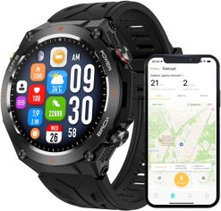 SMARTWATCH MĘSKI ZEGAREK FUNKCJA GPS ROZMOWY CIŚNIENIE 650mAh SMART WATCH. Zegarki męskie Wenom. Za 284.99 zł.