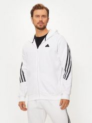 Adidas Bluza Future Icons 3-Stripes JJ4158 Biały Regular Fit. Białe bluzy rozpinane męskie ADIDAS, m, bez wzorów, z bawełny, bez ramiączek, bez kaptura. Za 209.99 zł.