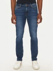 Mustang Jeansy Vegas 1016310 Granatowy Slim Fit. Niebieskie jeansy męskie Mustang, bez wzorów, z bawełny. Za 229.99 zł.