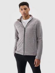 4F Polar ze stójką regular męski - szary 3XL. Szare bluzy z polaru męskie 4f, m, bez wzorów, z dzianiny, klasyczne, bez ramiączek, bez kaptura. Za 149.99 zł.