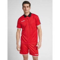 Polo Hummel hmlAUTHENTIC Functional. Białe koszulki polo męskie HUMMEL, m, bez wzorów, eleganckie, bez kołnierzyka, bez ramiączek. Za 163.55 zł.