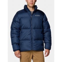 Kurtka Zimowa Męska Columbia Puffect III. Niebieskie kurtki męskie Columbia, na zimę, m, bez wzorów, z materiału, sportowe, bez ramiączek, bez kaptura. Za 599.00 zł.