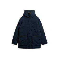 Parka Superdry City. Niebieskie parki męskie Superdry., na zimę, m, bez wzorów, bez kaptura. W wyprzedaży za 744.50 zł.
