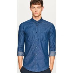 Jeansowa koszula slim fit - Granatowy. Koszule męskie marki Reserved. Za 119.99 zł.