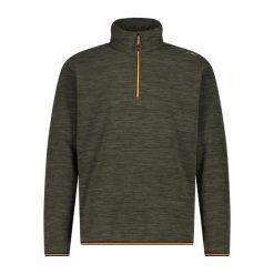 Golf męski techniczny CMP 34G4897. Zielone swetry męskie CMP, bez wzorów, sportowe, bez kołnierzyka, bez ramiączek. Za 204.00 zł.
