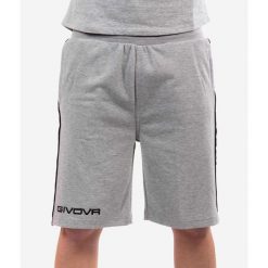 Givova Sportowe Szorty Jasnoszare XL - Oddychające i Lekkie. Szare szorty sportowe męskie Givova, bez wzorów, z bawełny, sportowe. Za 189.99 zł.