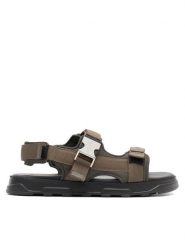 Badura Sandały MOTTU-01 MI08 Khaki. Brązowe sandały męskie Badura, z materiału, bez zapięcia. Za 249.99 zł.