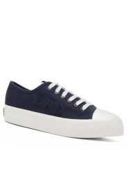 Gap Trampki GAI001F5TMELYBGP Granatowy. Niebieskie trampki męskie GAP, bez wzorów, z materiału, bez zapięcia. Za 159.99 zł.