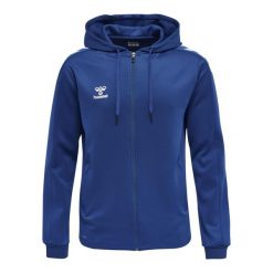 Bluza sportowa męska Hummel Zip. Białe bluzy nierozpinane męskie HUMMEL, m, bez wzorów, z polaru, sportowe, bez ramiączek, bez kaptura. W wyprzedaży za 208.50 zł.