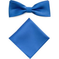 Mucha z poszetką MUN0001283. Niebieskie krawaty i muchy męskie Giacomo Conti, z mikrofibry, eleganckie. Za 69.00 zł.