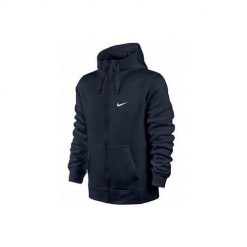 Bluza sportowa męska Nike Club. Czarne bluzy z kapturem męskie Nike, m, bez wzorów, z kapturem. Za 216.50 zł.