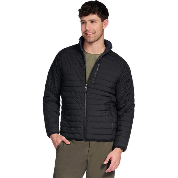 Kurtka męskie Skechers GO SHIELD Cozy Fit Altitude Reversible Jacket. Czarne kurtki męskie Skechers, m, bez wzorów, z poliesteru, sportowe, bez ramiączek, bez kaptura. Za 590.00 zł.