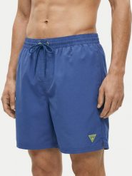Guess Szorty kąpielowe F6GT24 WG282 Niebieski Regular Fit. Niebieskie kąpielówki męskie Guess, z aplikacjami, z syntetyku. Za 219.99 zł.