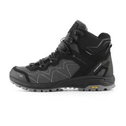 Buty wysokie trekkingowe unisex Alpine Pro Cerne 2 Vibram. Czarne buty trekkingowe męskie Alpine Pro, bez wzorów, ze skóry, bez zapięcia, wspinaczkowe. W wyprzedaży za 519.00 zł.