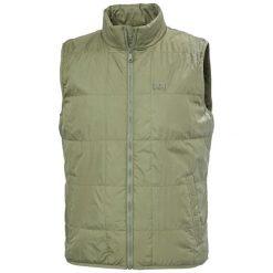 Kurtka bez rękawów Helly Hansen Vika Light Ins. Zielone kurtki męskie Helly Hansen, m, bez wzorów, casualowe, bez ramiączek, bez kaptura. Za 468.00 zł.