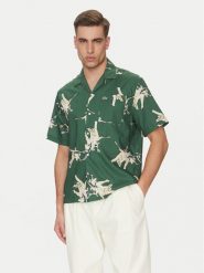 Lacoste Koszula CH0113 Zielony Relaxed Fit. Zielone koszule męskie Lacoste, m, bez wzorów, z bawełny, bez kołnierzyka, bez ramiączek. Za 359.99 zł.