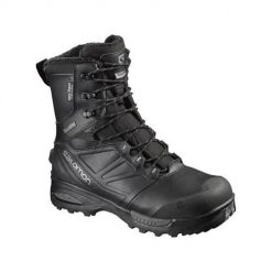 Buty trekkingowe męskie Salomon Toundra Pro Climashield Waterproof. Czarne buty trekkingowe męskie Salomon, bez wzorów, z materiału, sportowe, za kostkę, bez obcasa, bez zapięcia. Za 928.00 zł.