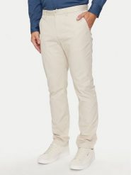 Tommy Hilfiger Chinosy Denton MW0MW25964 Beżowy Straight Fit. Brązowe eleganckie spodnie męskie Tommy Hilfiger, bez wzorów, z bawełny. Za 299.99 zł.