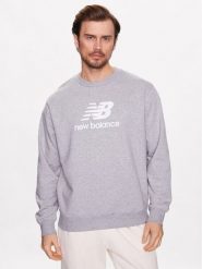 New Balance Bluza MT31538 Szary Relaxed Fit. Szare bluzy nierozpinane męskie New Balance, m, bez wzorów, z bawełny, bez ramiączek, bez kaptura. Za 209.99 zł.