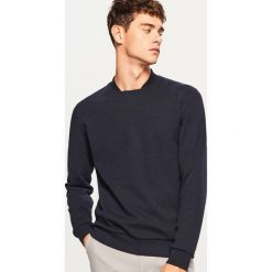Bluza - Granatowy. Niebieskie bluzy nierozpinane męskie Reserved. Za 69.99 zł.