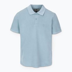 Koszulka polo męska Pitbull Washed Polo. Niebieskie koszulki polo męskie PITBULL, m, bez wzorów, bez kołnierzyka, bez ramiączek. Za 149.99 zł.