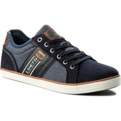 Sneakersy LANETTI - MP40-6791 Granatowy. Niebieskie buty sportowe na co dzień męskie Lanetti, z materiału, eleganckie. Za 99.99 zł.