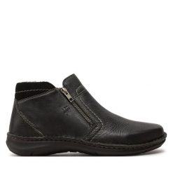 Botki Josef Seibel. Czarne sztyblety męskie Josef Seibel, bez obcasa, bez zapięcia. Za 379.99 zł.
