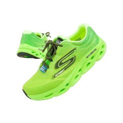 Buty do biegania Mężczyzna Skechers Go Run zielony. Zielone buty do biegania męskie Skechers, bez wzorów, z materiału, bez zapięcia, do biegania, skechers sport. Za 384.00 zł.