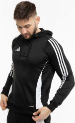 Adidas Bluza męska adidas Tiro 24 Training Hooded czarna IJ9957 M. Czarne bluzy nierozpinane męskie ADIDAS, m, bez wzorów, bez ramiączek, bez kaptura. Za 170.83 zł.