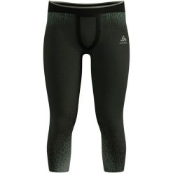 Spodnie Odlo BL BOTTOM 3/4 PERFORMANCE WARM BLACKCOMB. Zielone bielizna termoaktywna męska Odlo, m, bez wzorów, bez ramiączek, do biegania. Za 379.99 zł.
