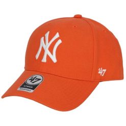 Czapka z daszkiem dla dorosłych New York Yankees MVP Cap. Brązowe czapki męskie 47 Brand, bez wzorów, z wełny, sportowe. Za 173.50 zł.