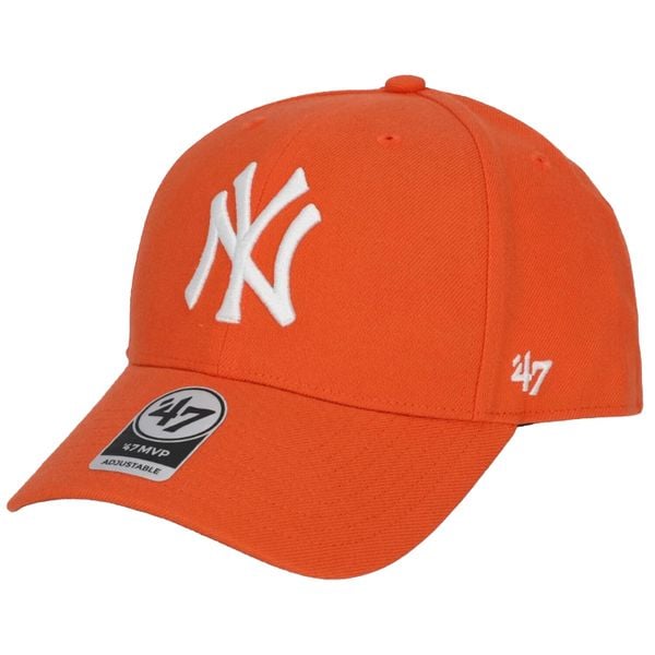 Czapka z daszkiem dla dorosłych New York Yankees MVP Cap. Brązowe czapki męskie 47 Brand, bez wzorów, z wełny, sportowe. W wyprzedaży za 176.35 zł.