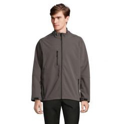Kurtka Męska Relax Soft Shell. Brązowe kurtki męskie SOL'S, m, bez wzorów, sportowe, bez ramiączek, bez kaptura. Za 257.99 zł.