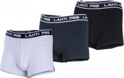 Lahti Pro Bokserki męskie czarne, szare, granat., 3 pary, "l", lahti. Czarne bokserki męskie Lahti Pro, l, bez wzorów. Za 60.82 zł.