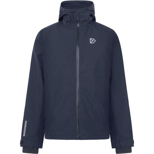 Kurtka z kapturem Didriksons Trien. Niebieskie kurtki męskie Didriksons, bez wzorów, z puchu, sportowe, bez ramiączek, z kapturem. W wyprzedaży za 616.50 zł.