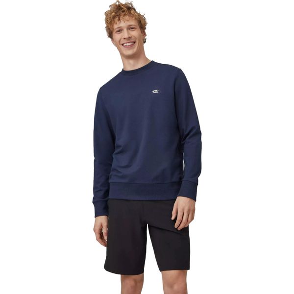 Bluza męskie O'Neill Jack's Wave Crew. Niebieskie bluzy nierozpinane męskie O'Neill, m, bez wzorów, z bawełny, bez ramiączek, bez kaptura. Za 290.00 zł.