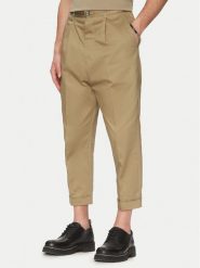 AMI Paris Spodnie materiałowe HTR121.CO0103 Khaki Oversize. Brązowe spodnie na co dzień męskie AMI PARIS, bez wzorów, z bawełny. Za 1,229.00 zł.