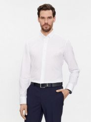 Boss Koszula 50469378 Biały Regular Fit. Białe koszule męskie Boss, m, bez wzorów, z bawełny, bez kołnierzyka, bez ramiączek. Za 269.99 zł.