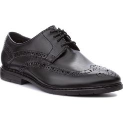 Półbuty CLARKS - Banbury Limit 261322427 Black Leather. Czarne eleganckie półbuty męskie Clarks, z materiału, eleganckie. W wyprzedaży za 279.00 zł.