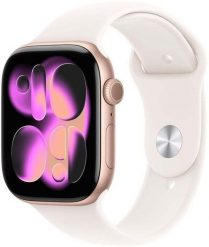 Smartwatch Apple Watch 11 GPS 42mm Rose Gold Alu Sport Band S/M Różowy (MEU04QN/A). Czerwone zegarki smartwatch Apple. Za 2,359.96 zł.